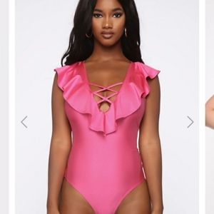 Fashion Nova Ruffle Bodysuit
